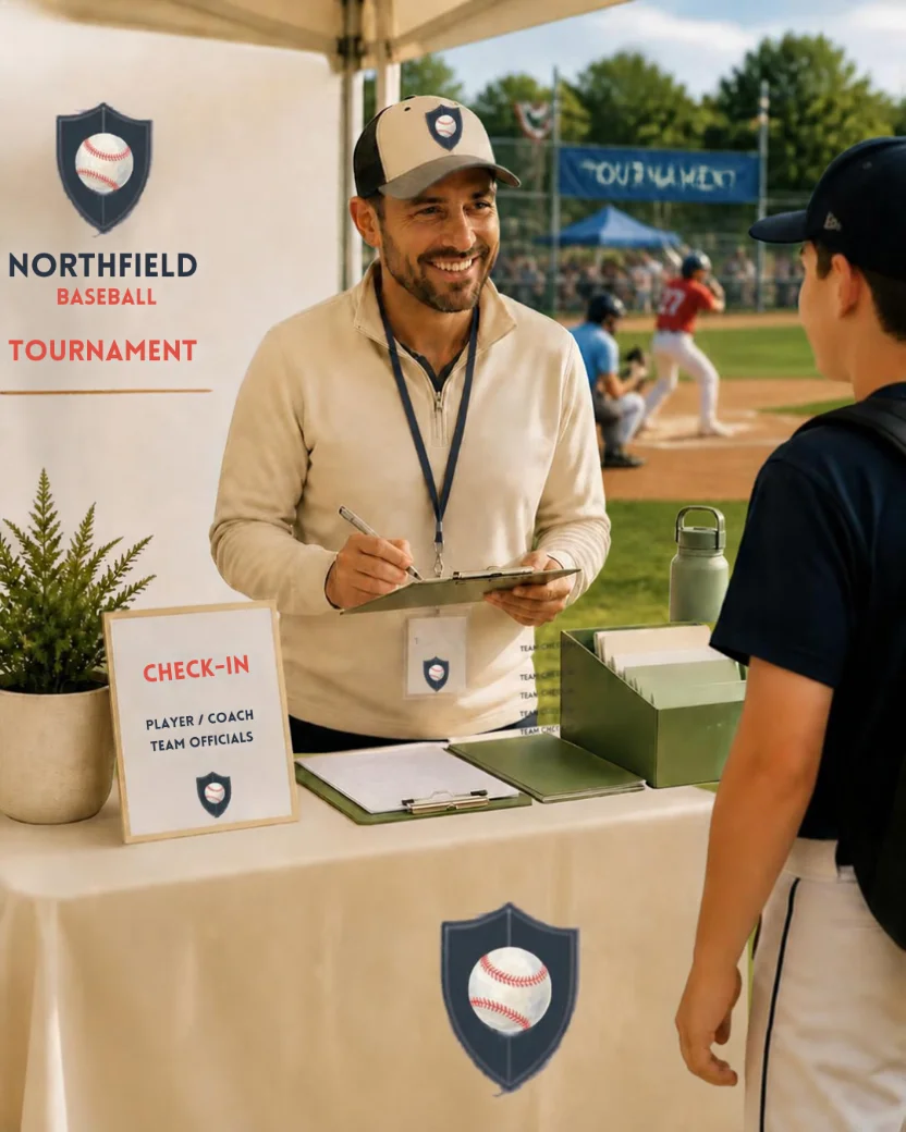 Tournament organizer at the event